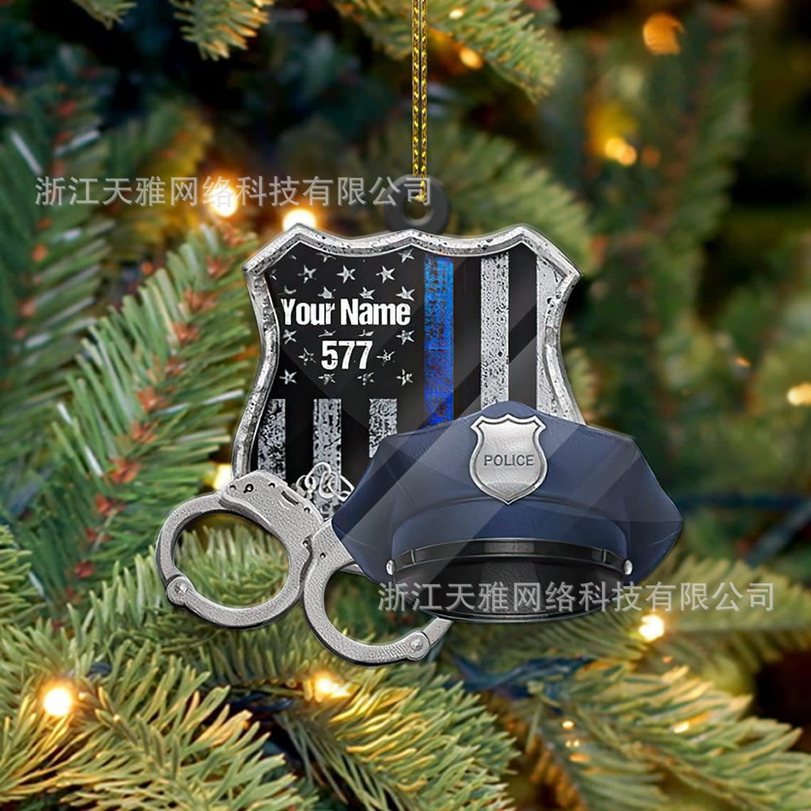 Wholesale Acrylic Independence Day Police Eagle Car Hanging Decoration